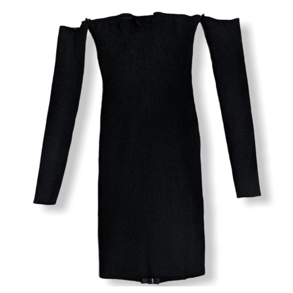 Fashion Nova Black Zipper Dress - Picture 3 of 4